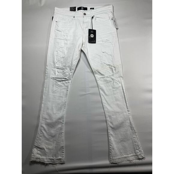 Jordan Craig Other - NWT Jordan Craig Men's Theo Stacked Fit White Denim Jeans - Size 36x36 (37x35)